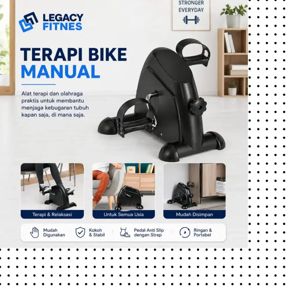 Sepeda statis Mini Bike Manual alat terapi BFP-739