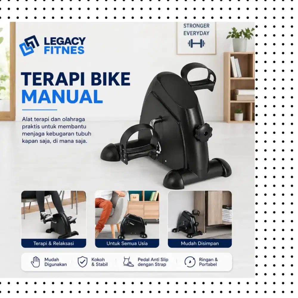 Sepeda statis Mini Bike Manual alat terapi BFP-739