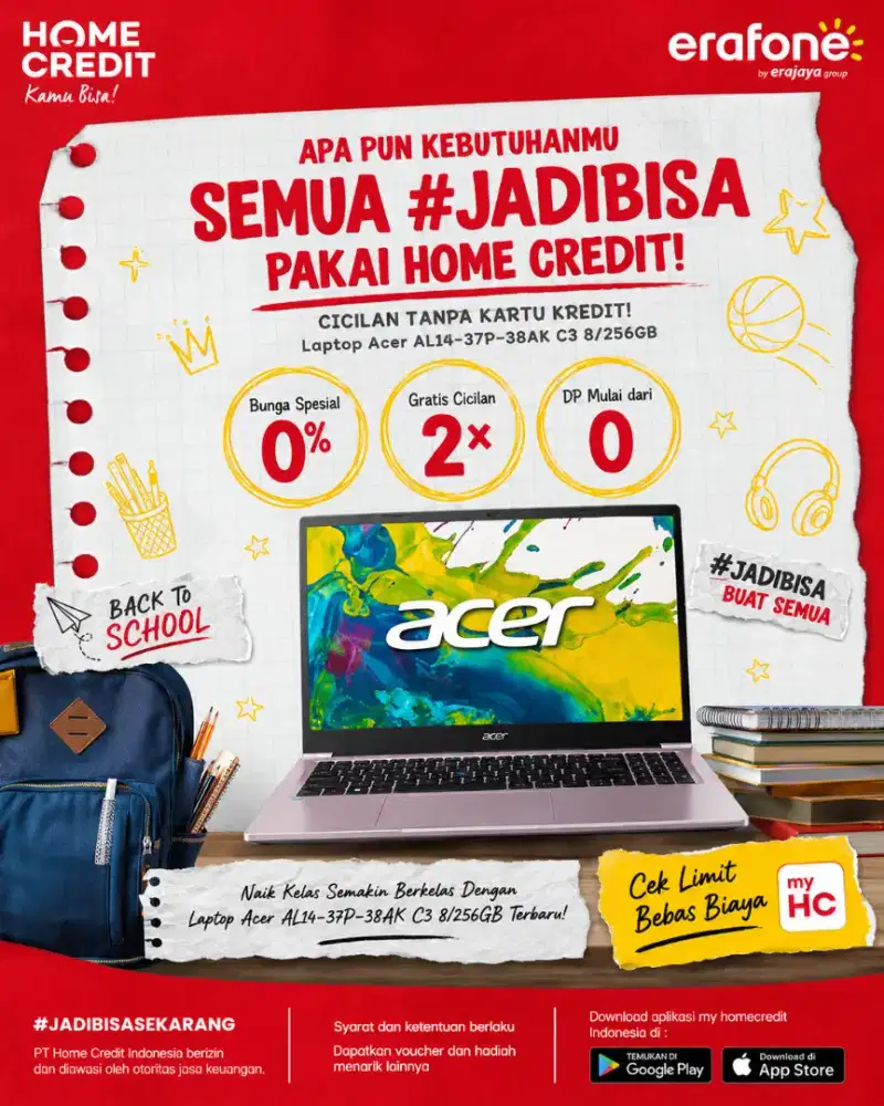 PROMO LAPTOP ACER AL14-37P-38AK C3 8/256GB TERMURAH SEKOTA PALEMBANG