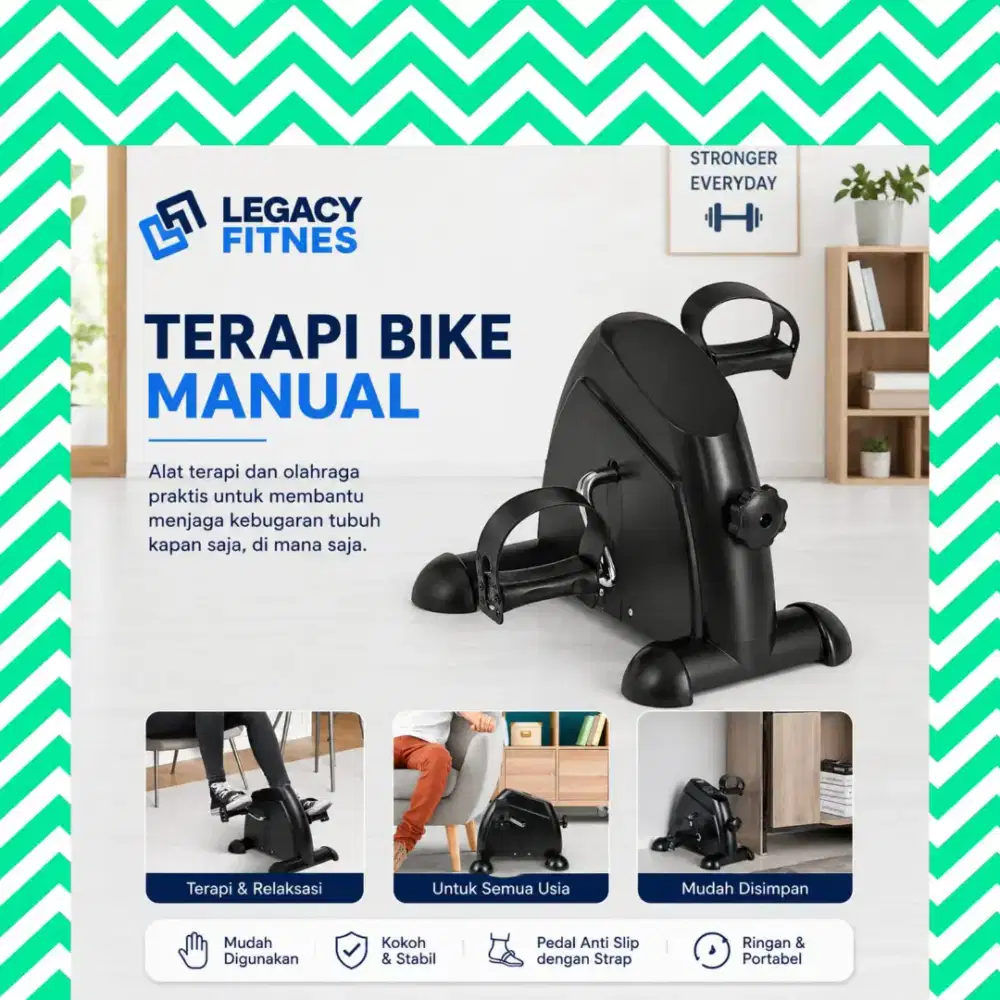 Sepeda statis Mini Bike Manual alat terapi BFP-739