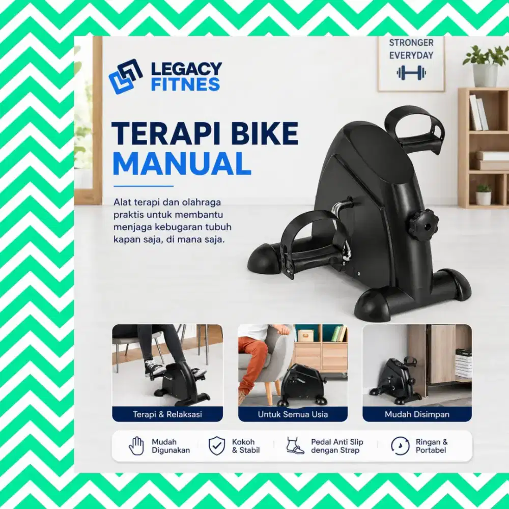 Sepeda statis Mini Bike Manual alat terapi BFP-739