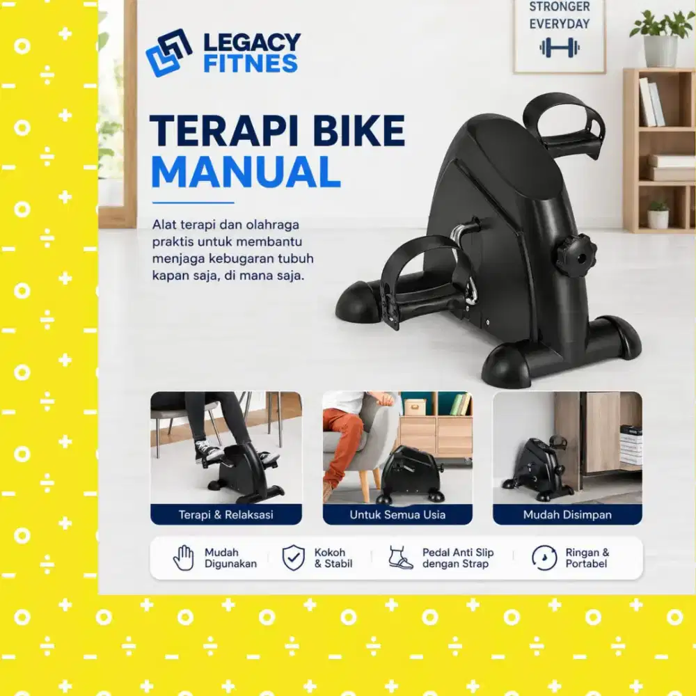 Sepeda statis Mini Bike Manual alat terapi BFP-739