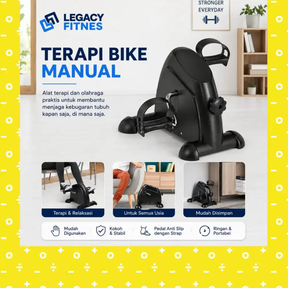 Sepeda statis Mini Bike Manual alat terapi BFP-739