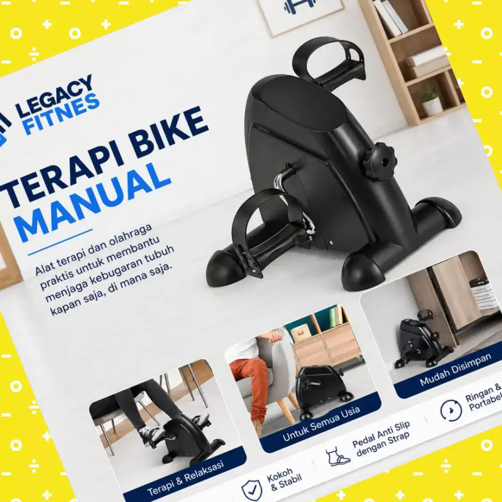 Sepeda statis Mini Bike Manual alat terapi BFP-739