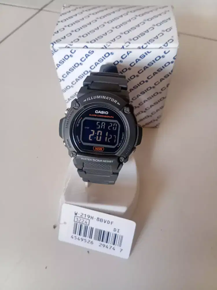 casio w-219h 8bvdf kondisi bagus