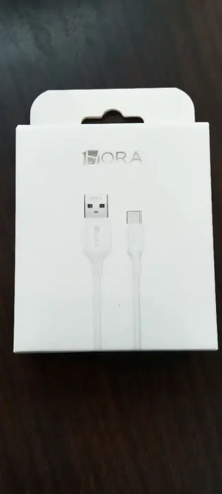 1Hora CAB237B 1M PVC USB-A to USB Type-C - White