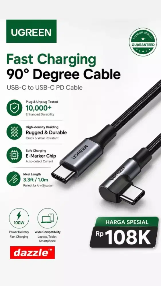 Kd ugreen c to c 100 Watt 70643