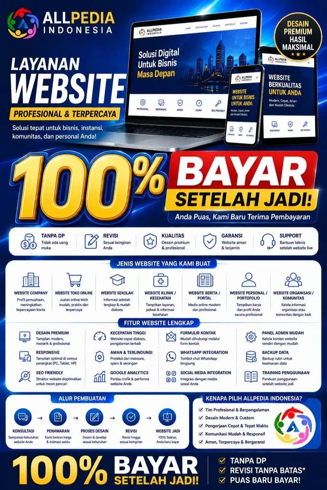 Jasa Pembuatan Website Murah Profesional Resmi Kab Tangerang