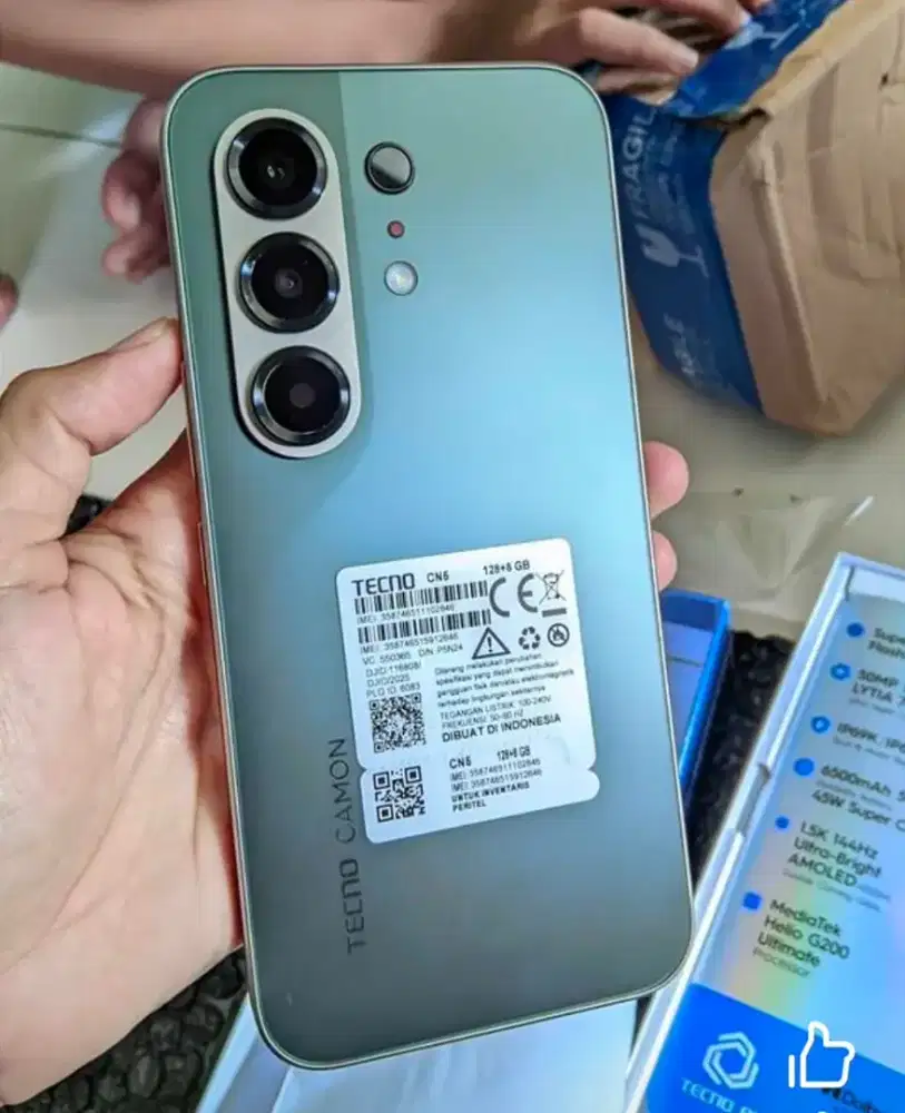 Tecno Camon 50 8/128 Garansi Resmi Panjang