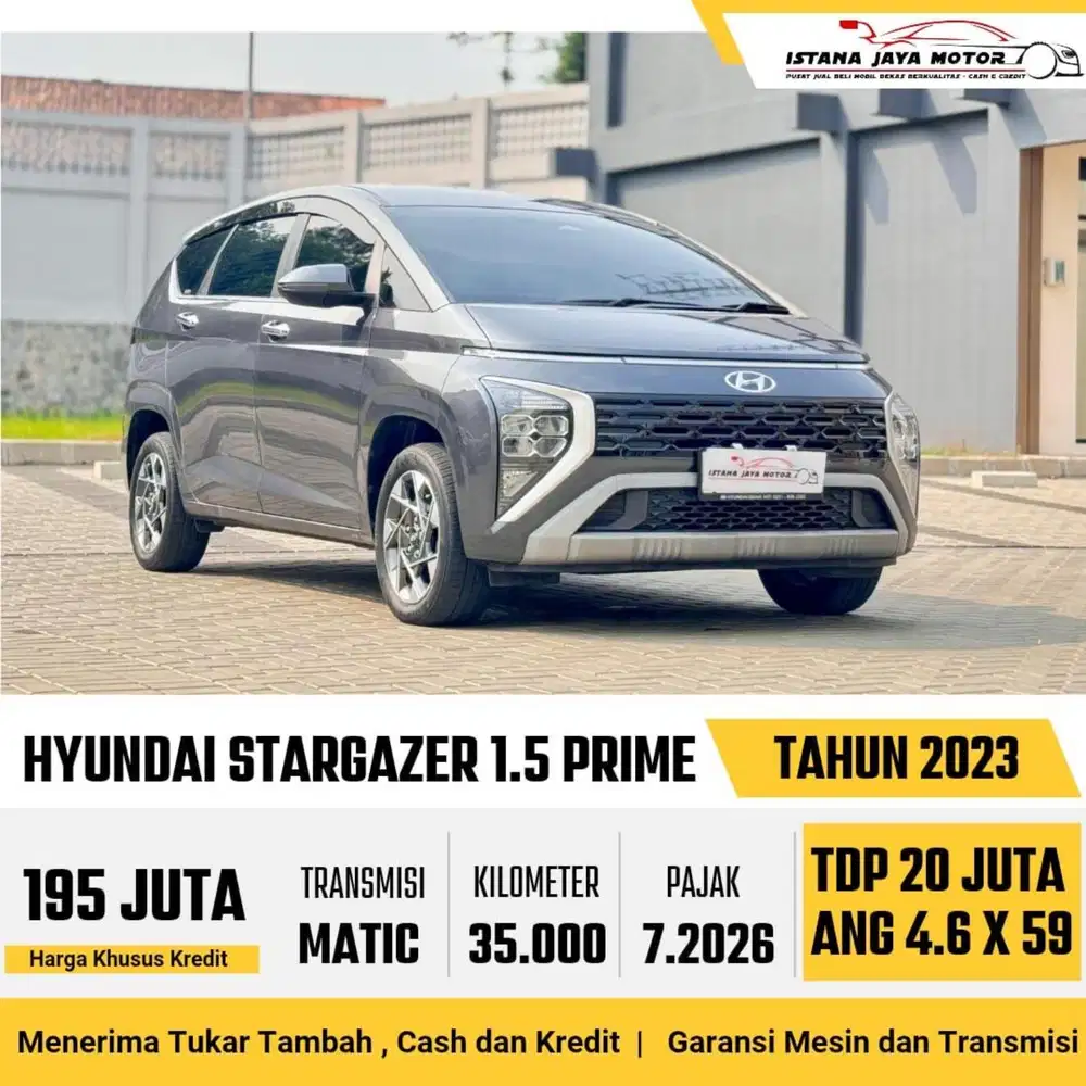 Hyundai Stargazer Prime AT th 2023 #istana jaya motor