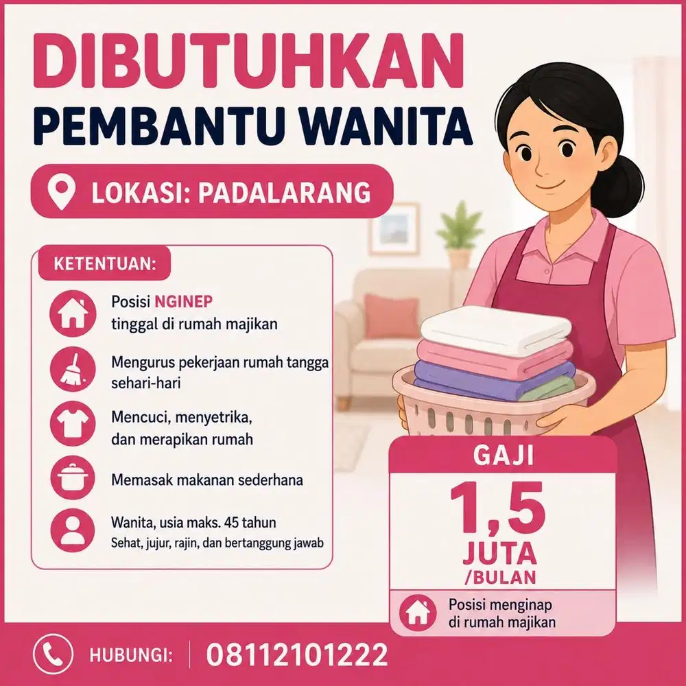 DIBUTUHKAN PEMBANTU