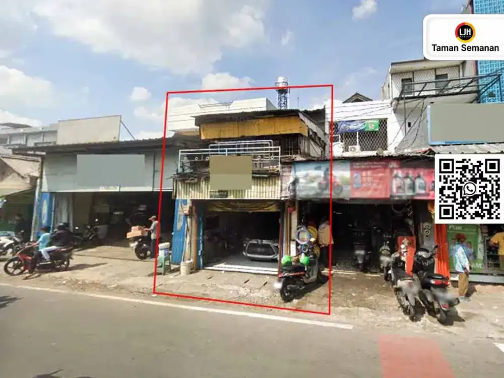 HOT DEAL! Ruko Dijual di Kemanggisan Raya Kebon Jeruk Jakarta Barat, LB 144 m², SHM, Pinggir Jalan Raya