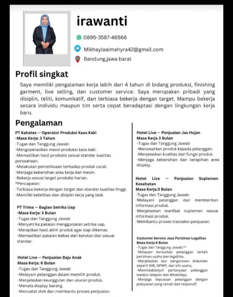 Cari pekerjaan dari yg dari jam 1 siang