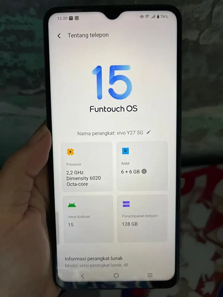 Vivo y27 5G 6+6 GB / 128 GB