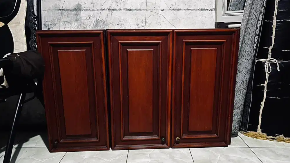 Kitchen Set Gantung Mahoni Bekas Kondisi Bagus