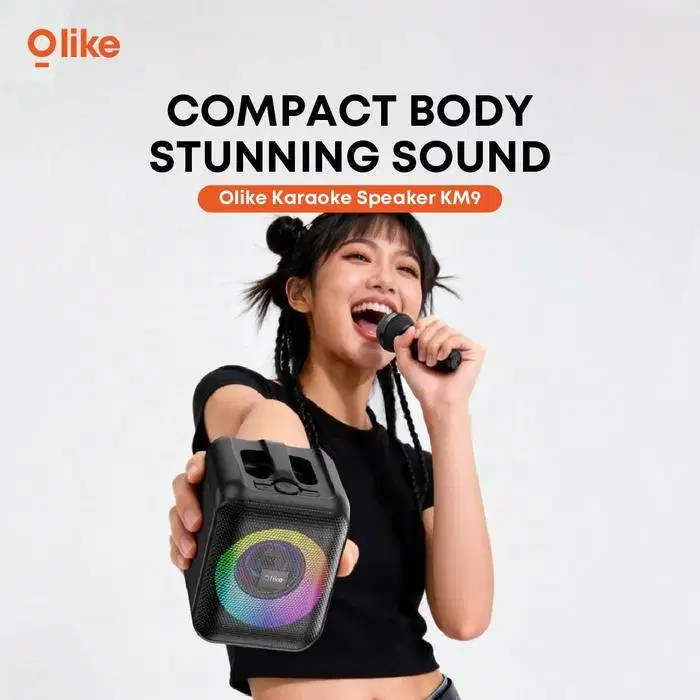Speaker karaoke wireless olike KM9