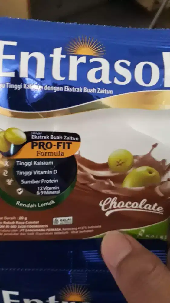 Entrasol Coklat Sasetan 20 Saset @20 g Kadaluwarsa Maret 2027