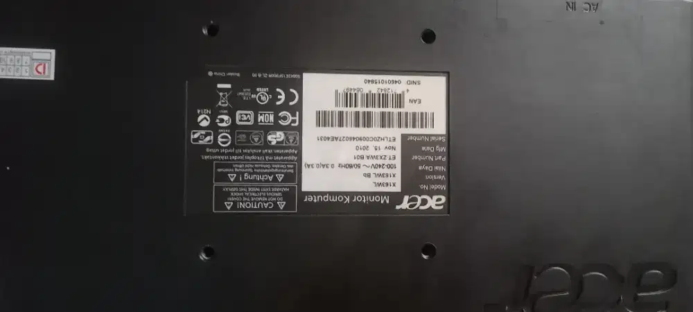 Monitor Acer X163WL