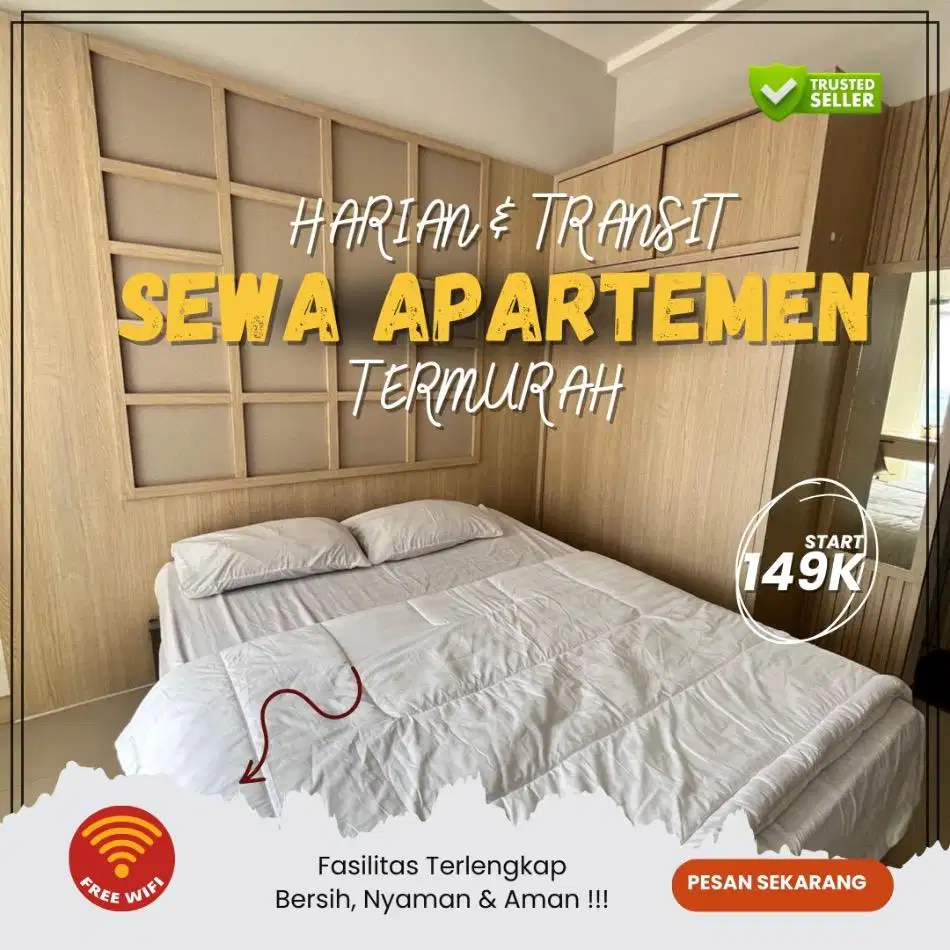 Sewa apartemen Harian/Transit Springwood Reaidence Tangerang Murah