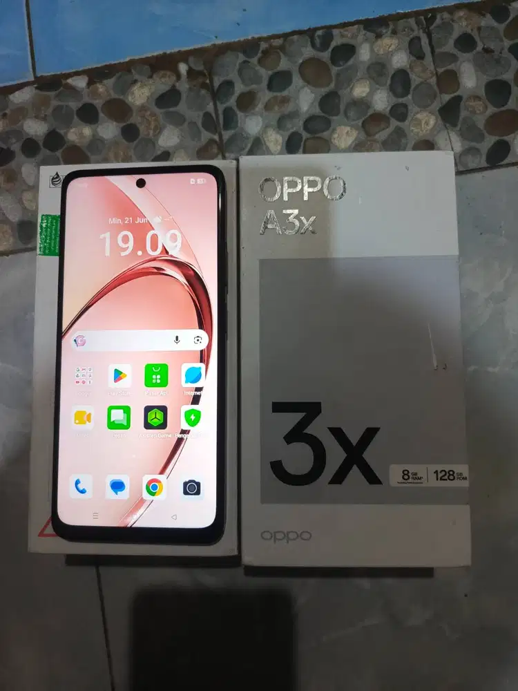 DIJUAL murmer oppo a3x merah Burgundy original LCD&batre original