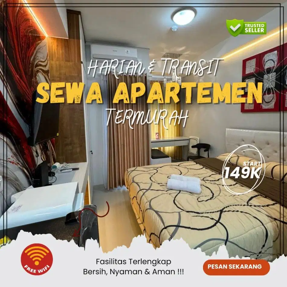 Disewakan Apartemen Transpark Bintaro Tangsel Harian/Transit Termurah