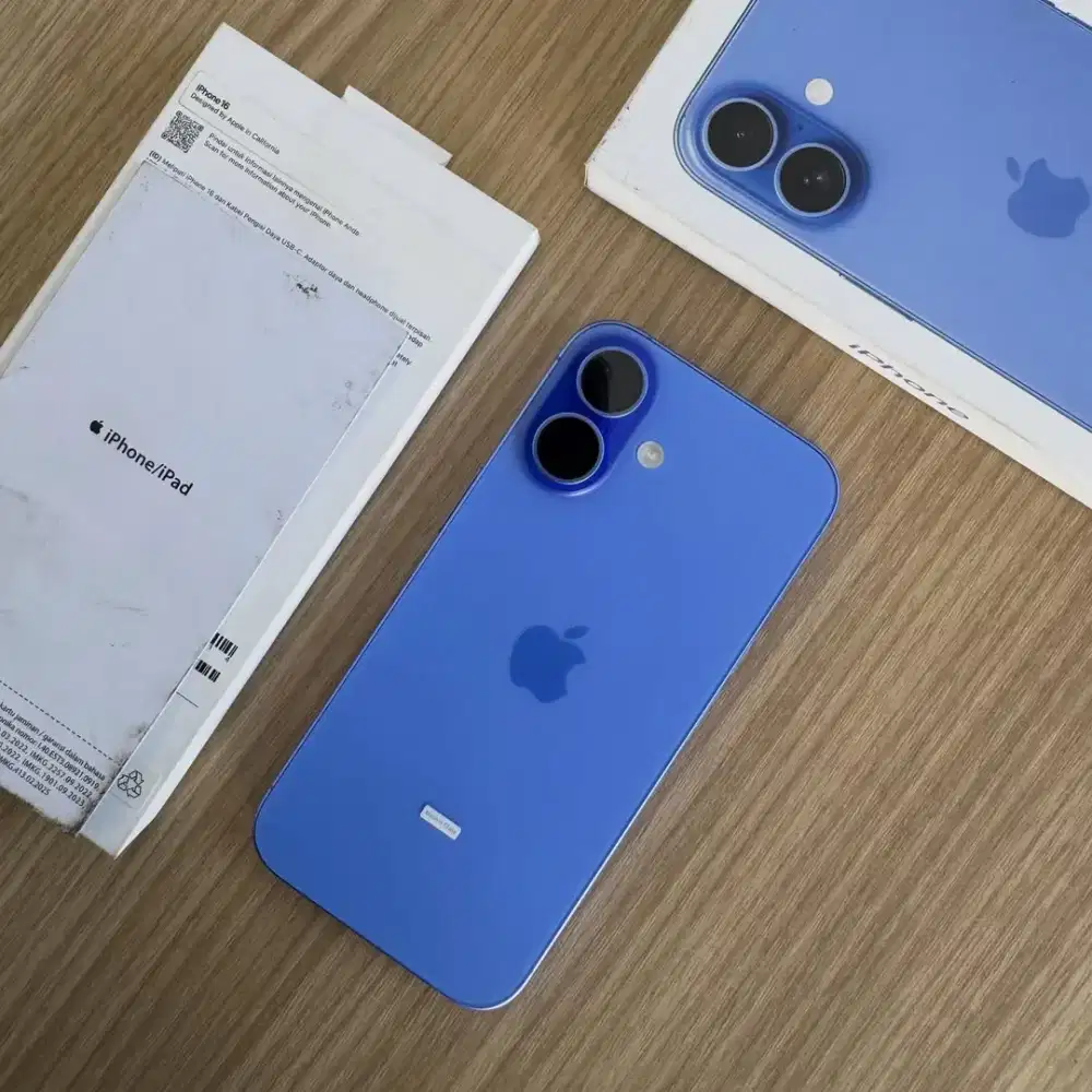 iPhone 16 Basic 128 Garansi Resmi Bisa Cicilan Cukup e-KTP Asli