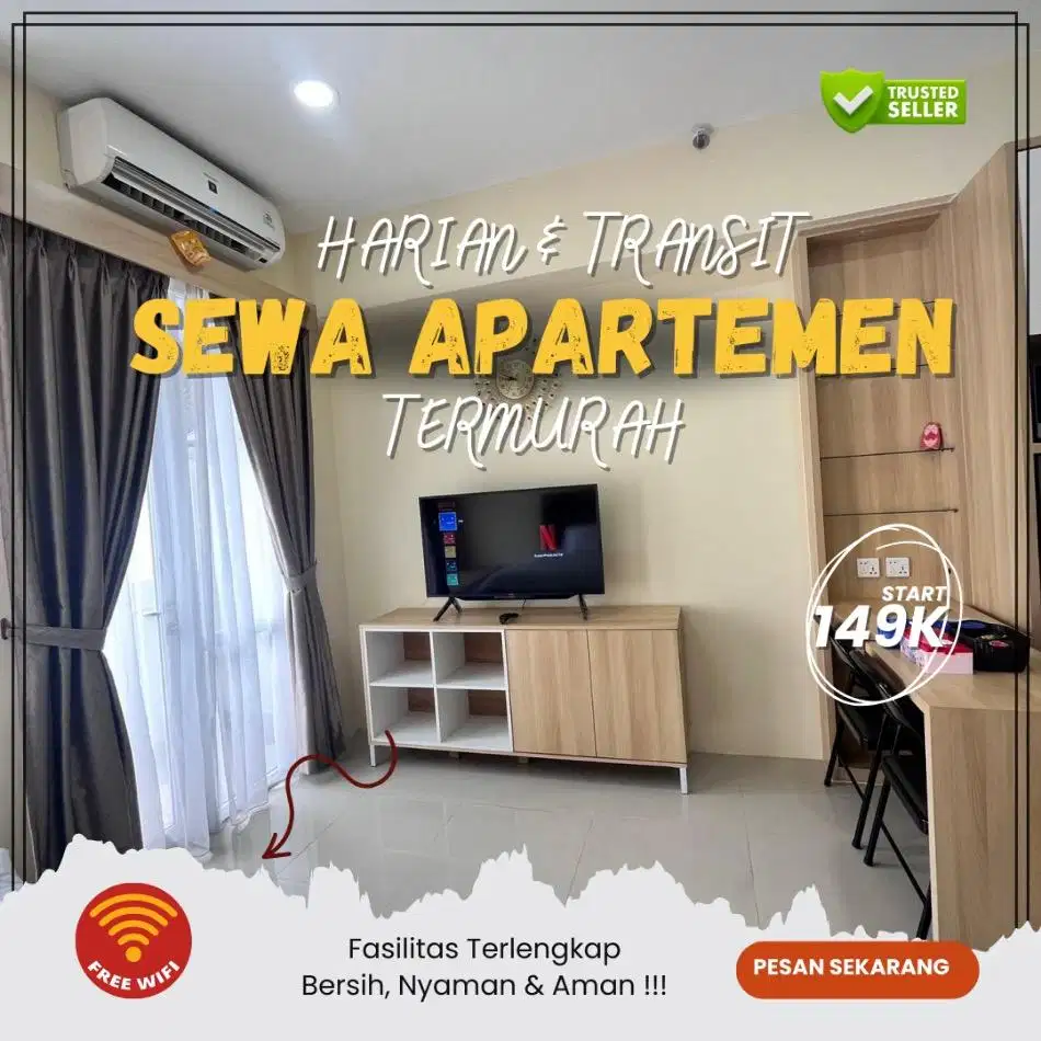 Disewakan Apartemen Skyhouse BSD City Harian/Transit Termurah