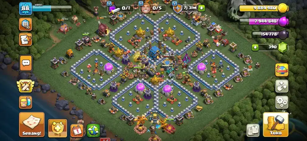 Jual akun coc TH 12