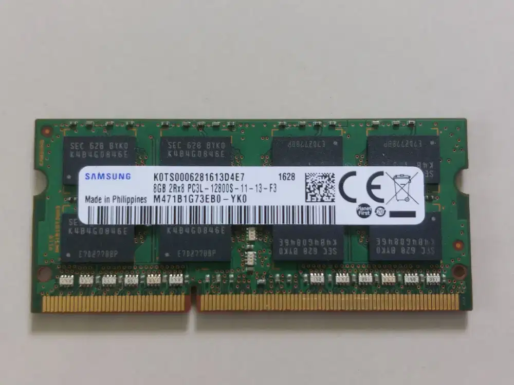RAM samsung 8GB ddr3L untuk laptop