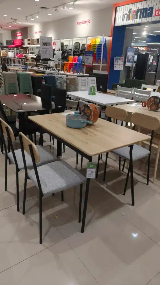 Promo murah meja makan set 4 kursi