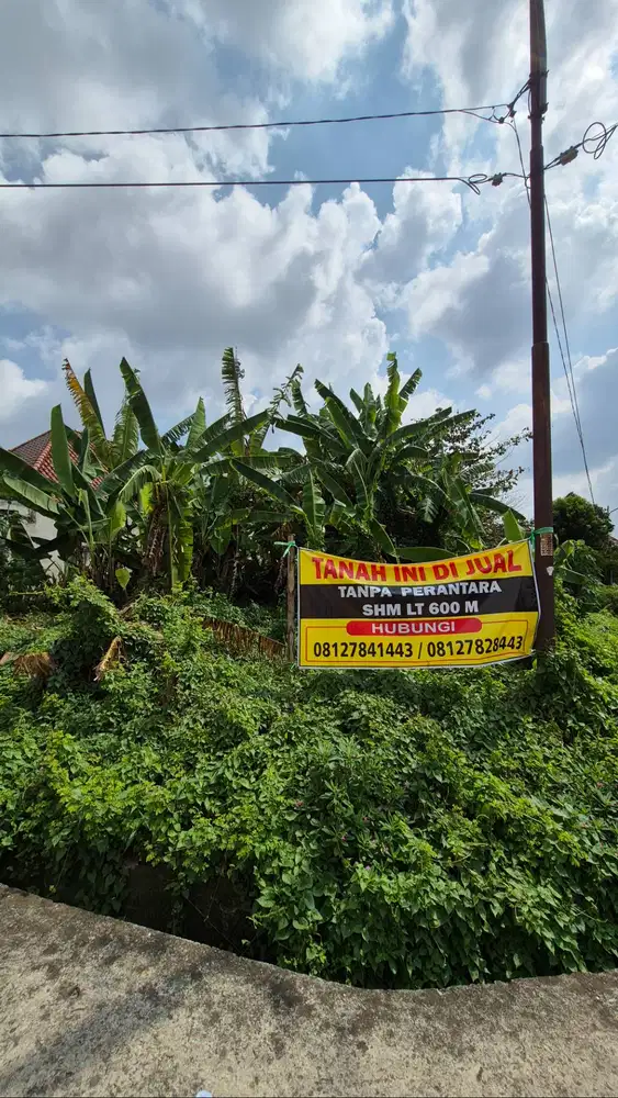 Tanah Dijual 600 M2 SHM