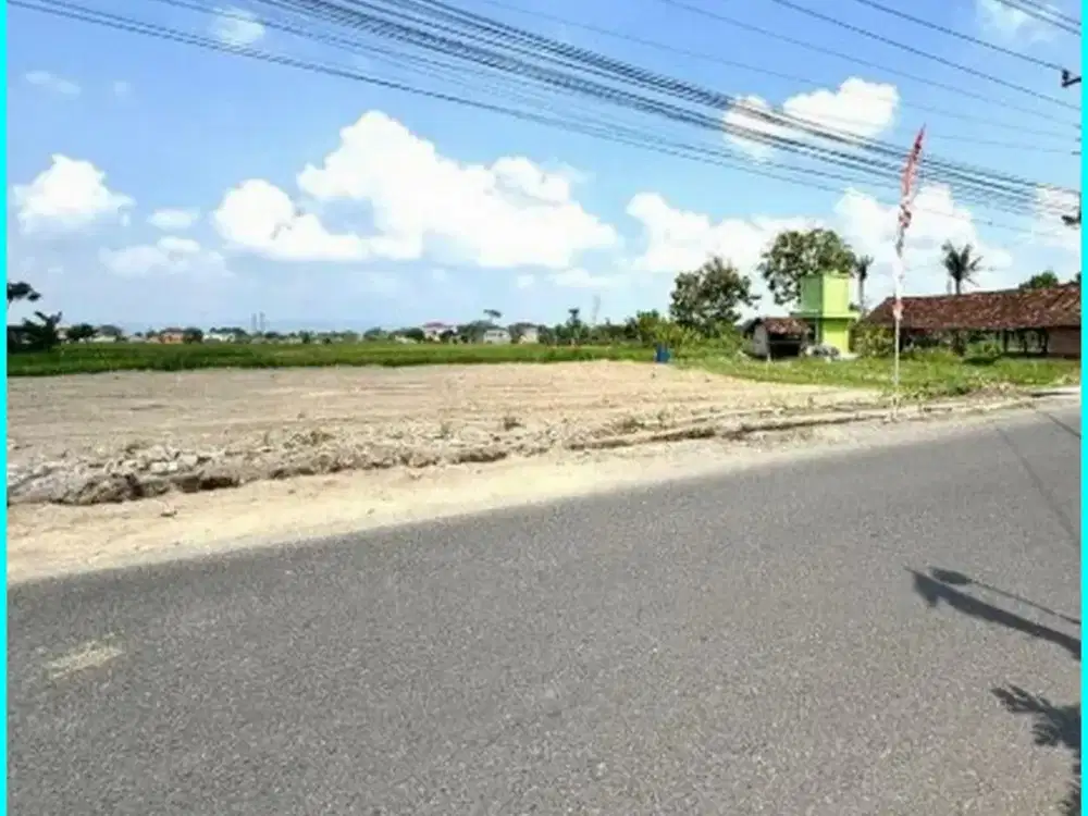 Dekat Pintu Tol Purwomartani Dijual Tanah Jogja di Jl. Raya Sambiroto