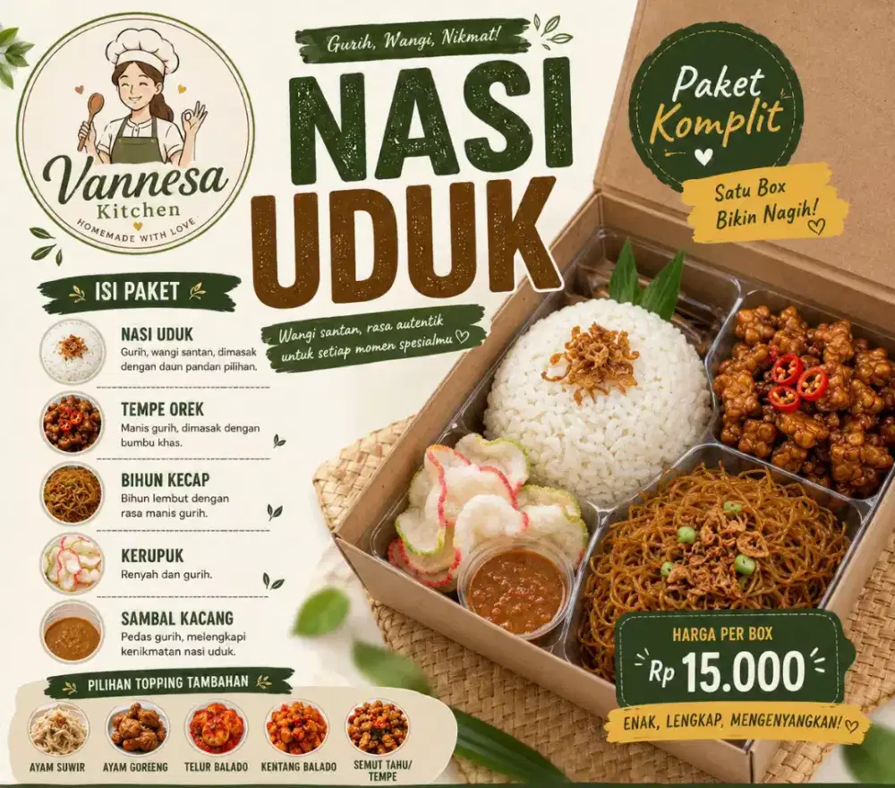 jual nasi uduk terima pesanan besar