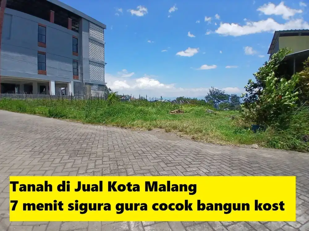 Tanah di jual Kota Malang 7 menit sigura gura