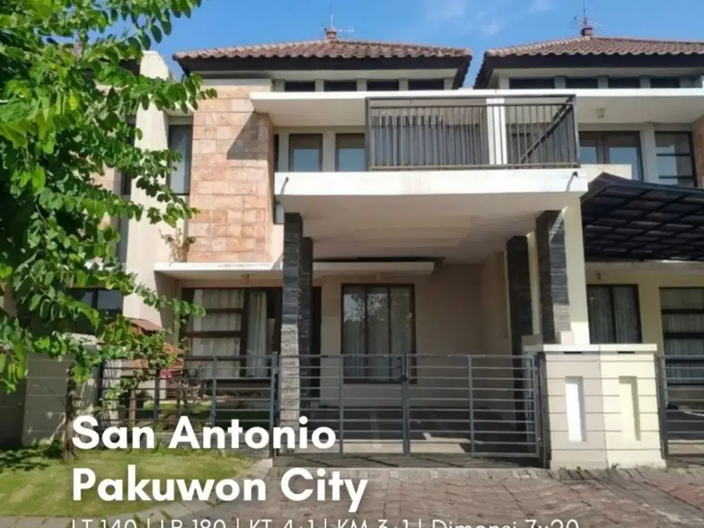 Rumah San Antonio, Pakuwon City  MINIMALIS, SIAP HUNI, CARPORT