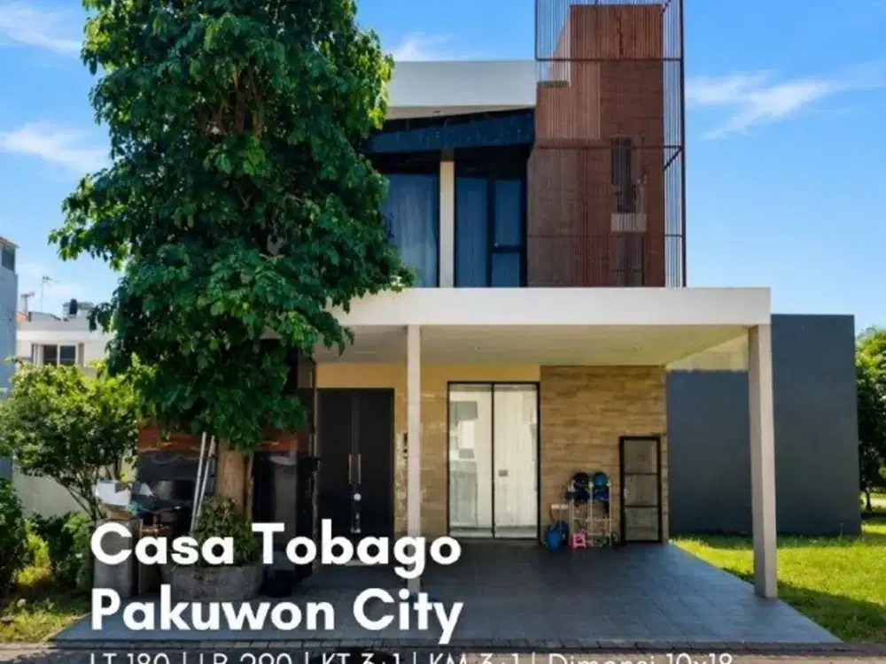 Rumah Casa Tobago, Grand Island, Pakuwon City  MINIMALIS SIAP HUNI FURNISHED