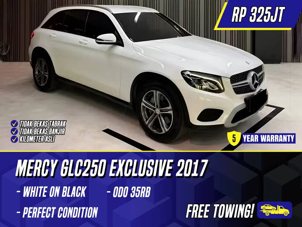 Mercedes Benz GLC250 Exclusive 2017 NIK 2016 White Black Putih Mercy