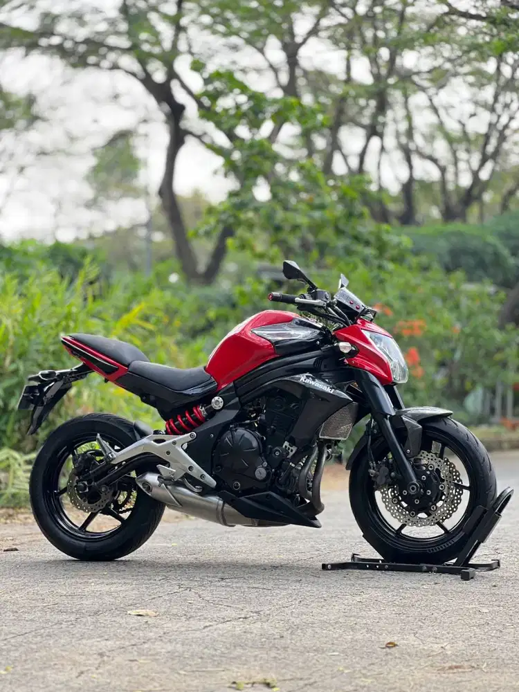 KAWASAKI ER6N 650 2012 MERAH KM 14K PAJAK PANJANG SIAP NGEBUT