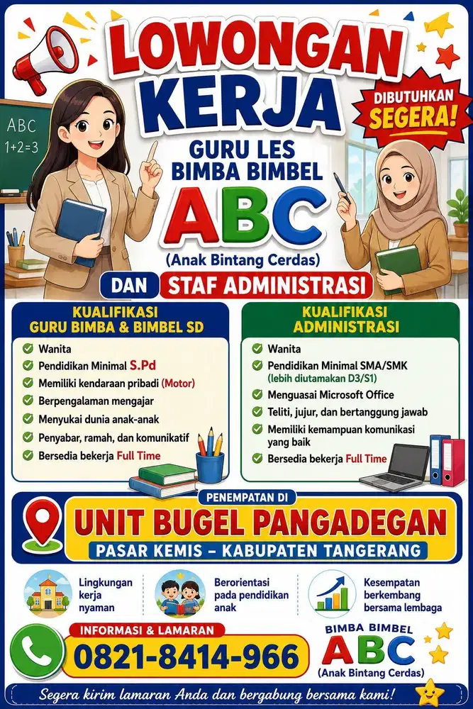Guru bimba bimbel dan admin