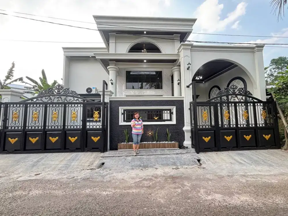 Rumah Baru Cantik Mewah Ada Tanah Kebun Belakang