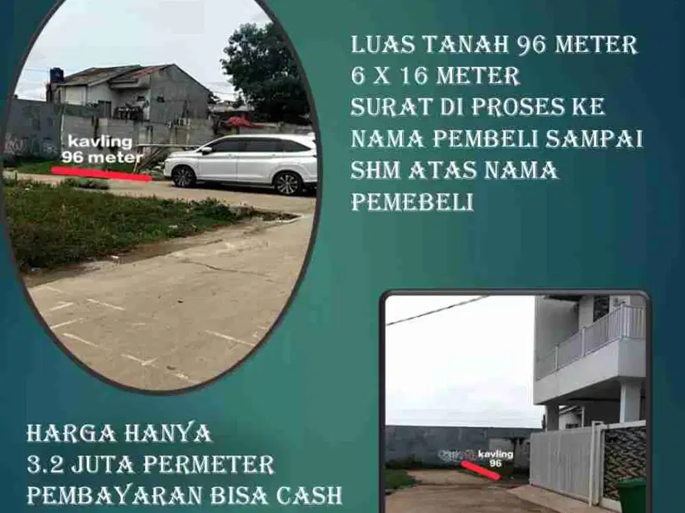 dijual tanah kavling akses mobil murah dalam cluster di Bintaro sektor 9