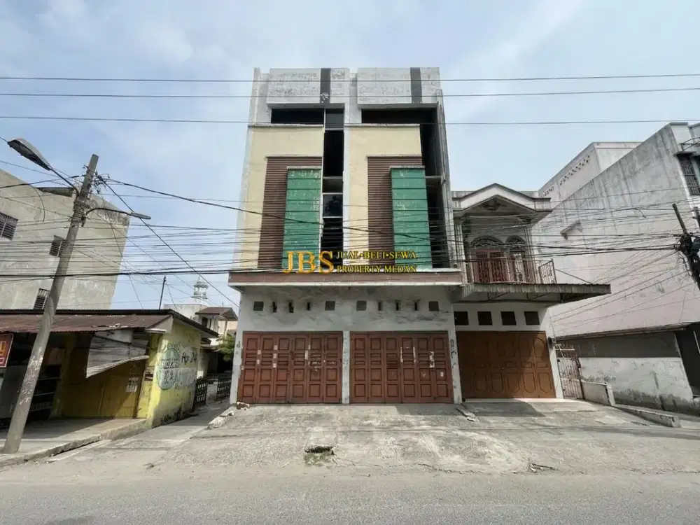 Jual Ruko Gandeng 3,5 Tingkat di Jalan Denai (Dekat Sukaramai) - Medan