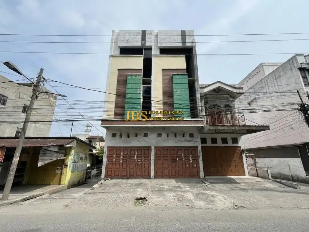 Dijual Ruko Gandeng Kondisi Kosong di Jalan Denai (Dekat Sukaramai) - Medan