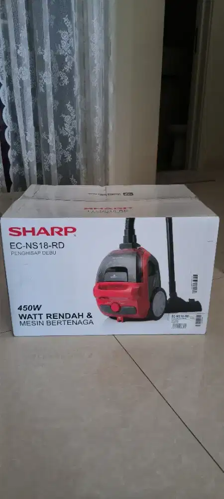 Sharp Vacuum Cleaner EC-NS18 Red NEW Ready Segel