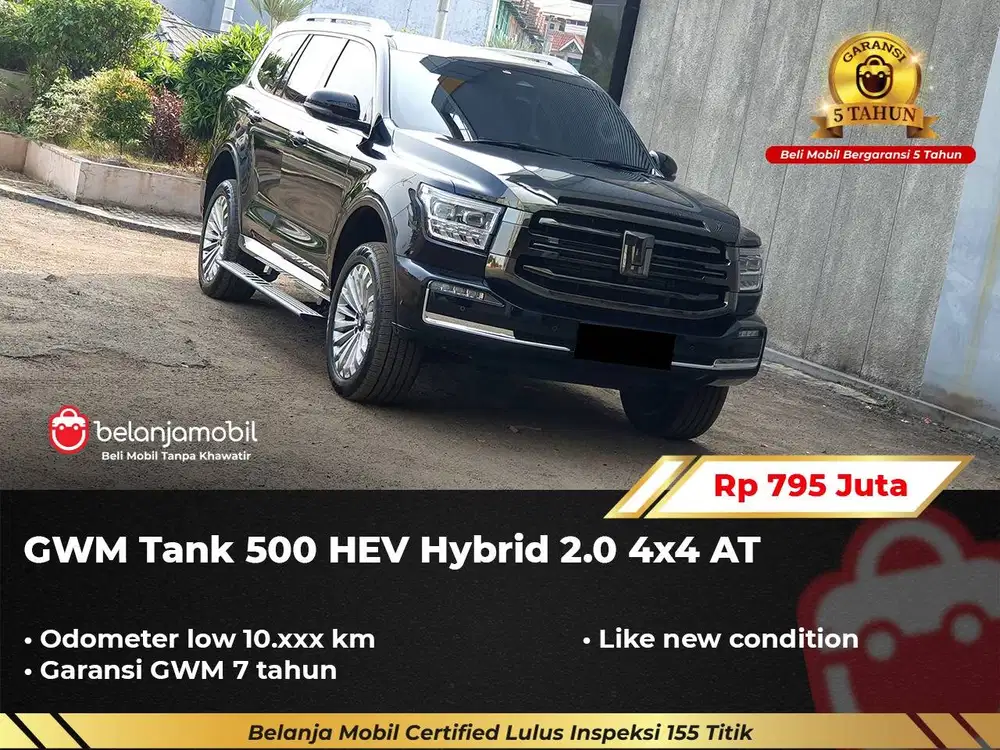 [ 4x4 - KM 10RB ] GWM Tank 500 HEV Hybrid 2.0 AWD AT 2024/2025