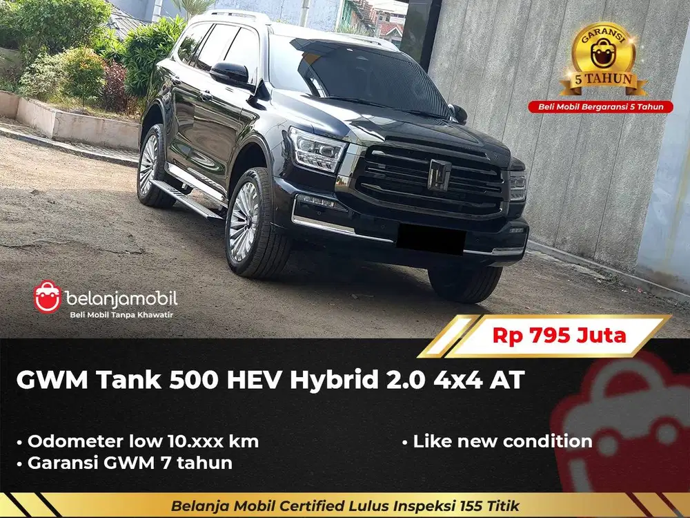 [ 4x4 - KM 10RB ] GWM Tank 500 HEV Hybrid 2.0 AWD AT 2024/2025