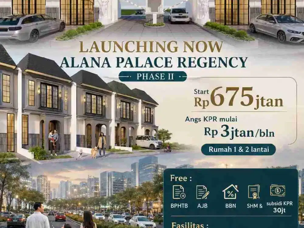 RUMAH SURABAYA TANPA DP ALANA PALACE GUNUNG ANYAR
