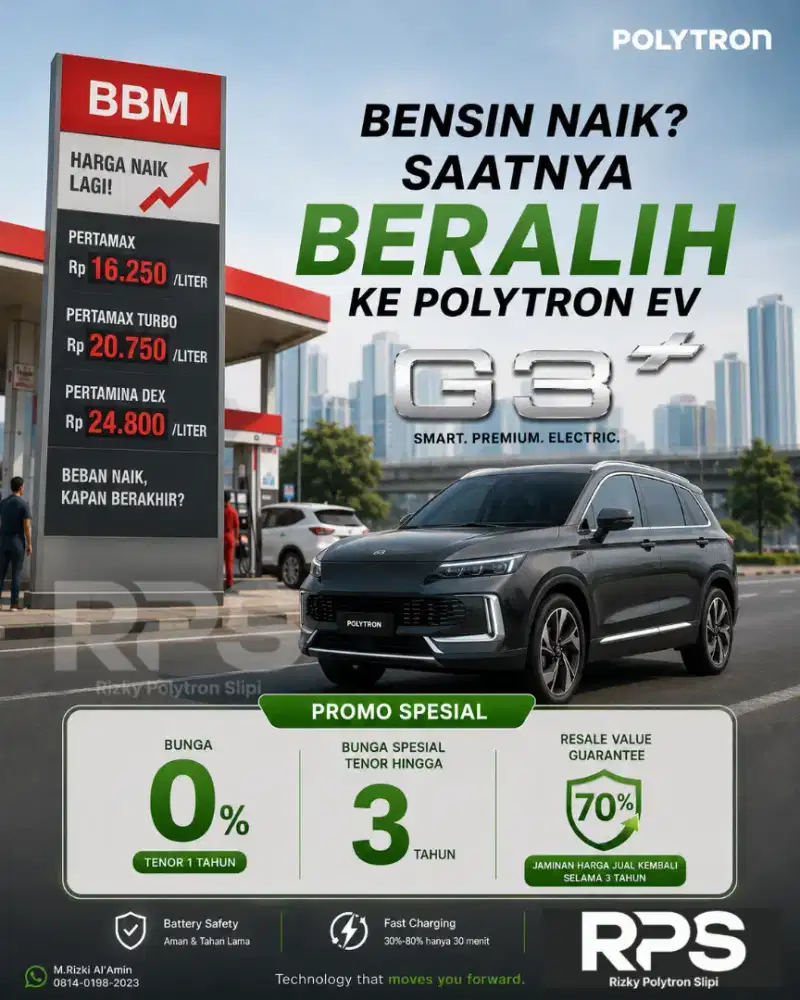 Promo POLYTRON G3+ 2026 | DP Ringan | Bunga 0% | Unit Ready