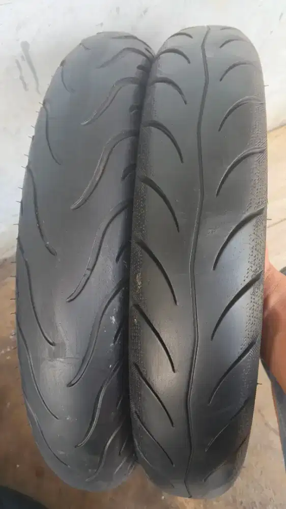 Ban copotan motor metik sepasang ukuran 80/90-90/90 ring 14