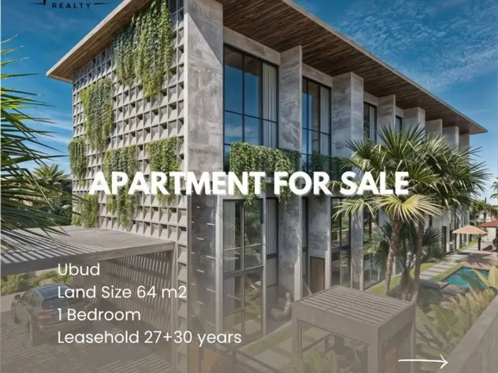 Apartment With Hotel Yield And 57-Year Leasehold In Ubud Area